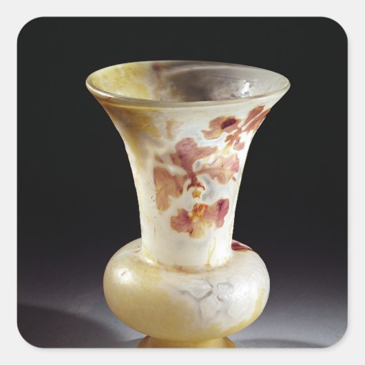 Vase Vierkante Sticker (Voorkant)