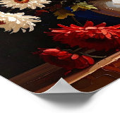 Vase with Chrysanthemums After Van Gogh Poster (Hoek)