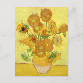 Vase with fifteen sunflowers by Vincent Van Gogh Briefkaart