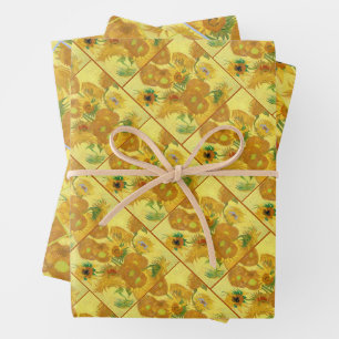 Vase with fifteen sunflowers by Vincent Van Gogh  Inpakpapier Vel
