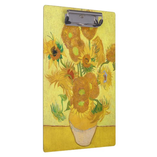 Vase with fifteen sunflowers by Vincent Van Gogh  Klembord (Rechts)