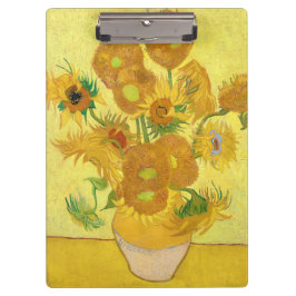 Vase with fifteen sunflowers by Vincent Van Gogh  Klembord