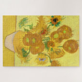 Vase with fifteen sunflowers by Vincent Van Gogh Legpuzzel (Horizontaal)