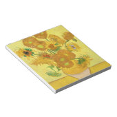 Vase with fifteen sunflowers by Vincent Van Gogh Notitieblok (Schuin)
