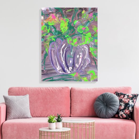 Vase with flowers canvas afdruk (Insitu (Woonkamer))