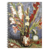 Vase with Gladioli by Vincent van Gogh, 1886. Notitieboek (Voorkant)