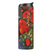 Vase with Red Poppies by Vincent van Gogh Thermosbeker (Gedraaid links)