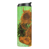 Vase with Twelve Sunflowers by Vincent van Gogh Thermosbeker (Gedraaid links)