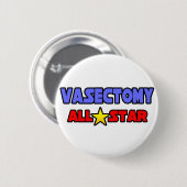 Vasectomie All Star Ronde Button 5,7 Cm (Voorkant /achterkant)