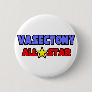 Vasectomie All Star Ronde Button 5,7 Cm