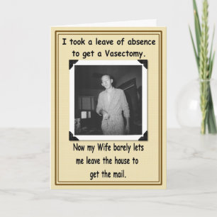 Vasectomie - gezond worden kaart