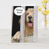 Vasectomie Humor Kaart (Gele Bloem)