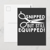 Vasectomie is doorgesneden maar nog steeds uitgero briefkaart (Voorkant / Achterkant)