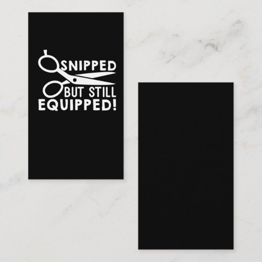 Vasectomie is doorgesneden maar nog steeds uitgero visitekaartje (Voorkant / Achterkant)