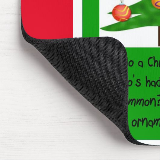 Vasectomie = kerstballen muismat (Hoek)