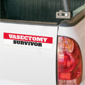 vasectomie overlevende bumpersticker (Op Truck)