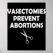 Vasectomie Prevent Abortion Feminist Women Right Poster (Voorkant)