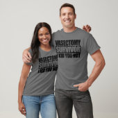 Vasectomie Survivor I Kind U niet grappig Vasectom T-shirt (Unisex)