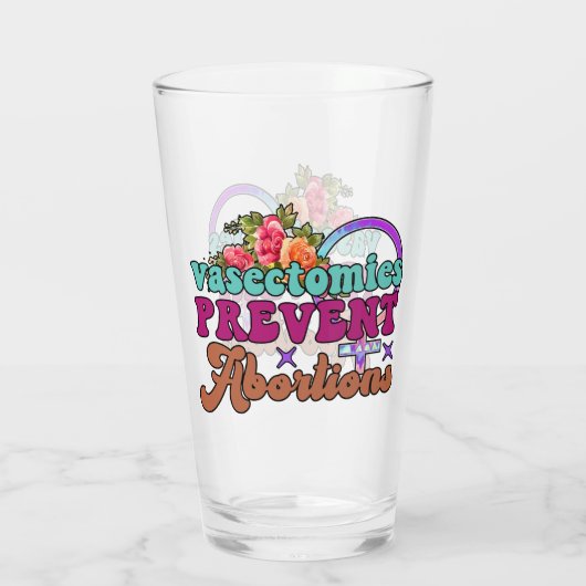 Vasectomie Verhinder abortus Glazen trommel (Achterkant)