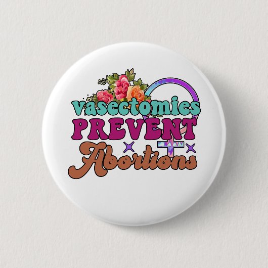 Vasectomie Voorkomen abortus Button (Voorkant)