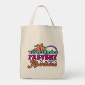 Vasectomie Voorkomen abortus Canvas tas (Achterkant)