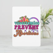 Vasectomie Voorkomen abortus Flat Wenskaart Kaart (Staand voorkant)