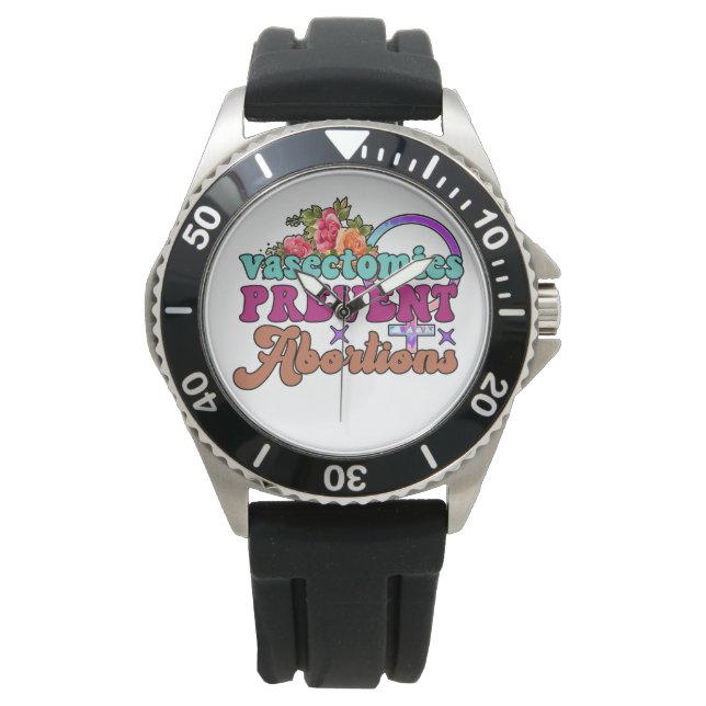 Vasectomie Voorkomen abortus Horloge (Voorkant)