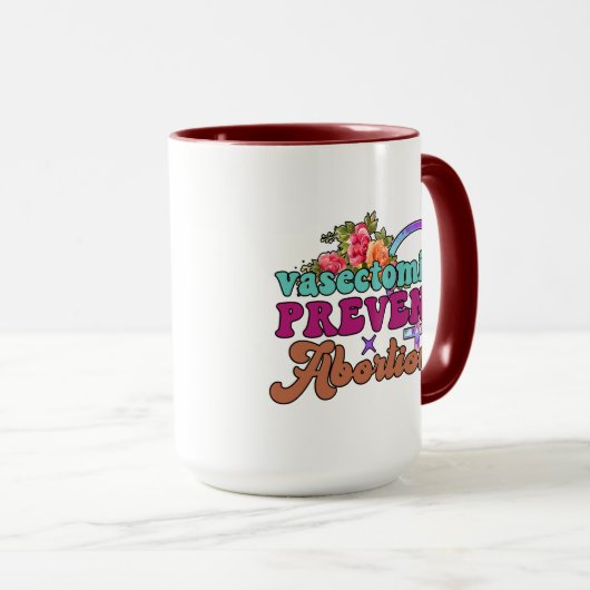 Vasectomie Voorkomen abortus Mok (Voorkant rechts)