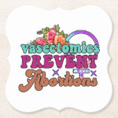 Vasectomie Voorkomen abortus Onderzetters (Voorkant)
