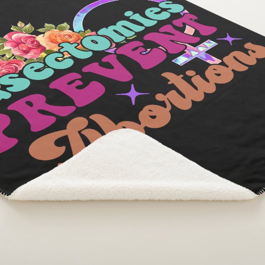 Vasectomie Voorkomen abortus Sherpa Blanket Deken (3/4)