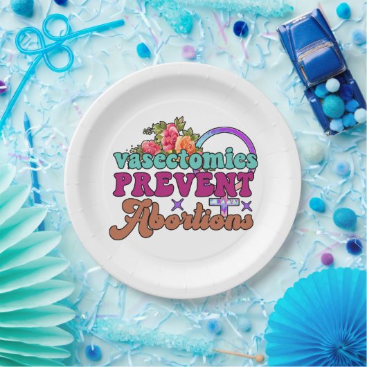 Vasectomie voorkomt abortus Bord papier (Feest)
