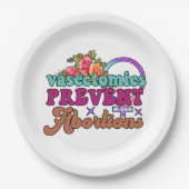 Vasectomie voorkomt abortus Bord papier (Voorkant)