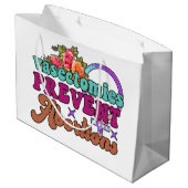 Vasectomie voorkomt abortus Gift Bags Groot Cadeauzakje (Achterkant Gekanteld)