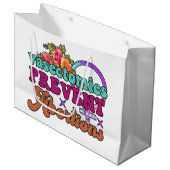 Vasectomie voorkomt abortus Gift Bags Groot Cadeauzakje (Voorkant Gekanteld)