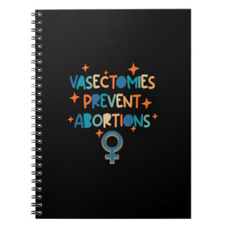 Vasectomie voorkomt abortus notitieboek