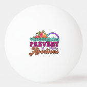 Vasectomie voorkomt abortus pingpong Balls Pingpongbal (Achterkant)