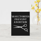 Vasectomieën voorkomen abortus Feminist Roe V Wade Kaart (Gele Bloem)