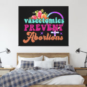 Vasectomieën voorkomen abortuscanvas afdrukken (Insitu (Slaapkamer))
