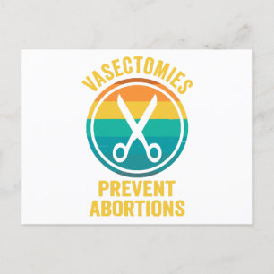 Vasectomieën voorkomen abortusrechten briefkaart