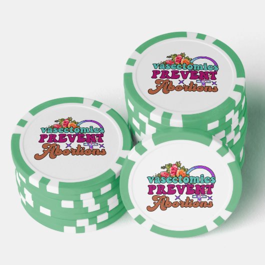 Vasectomieën voorkomen abortussen poker chips (Opstapeling)