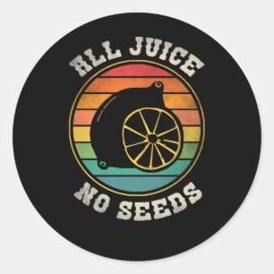 Vasectomy Recovery Presse All Juice No Seed Ronde Sticker