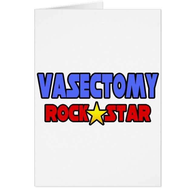 Vasectomy Rock Star (Voorkant)