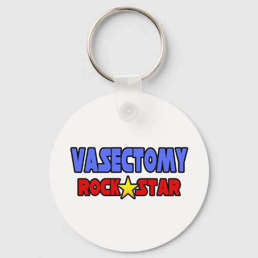 Vasectomy Rock Star Sleutelhanger (Voorkant)