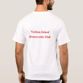 Vashon Island Democratic Club T-Shirt (Achterkant)