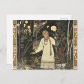 Vasilisa the Beauful at at the Hut of Baba Yaga -  Briefkaart (Voorkant / Achterkant)