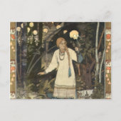 Vasilisa the Beauful at at the Hut of Baba Yaga -  Briefkaart (Voorkant)