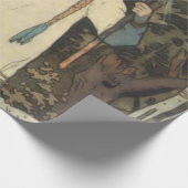 Vasilisa the Beauful at at the Hut of Baba Yaga -  Cadeaupapier (Hoek)