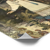 Vasilisa the Beauful at at the Hut of Baba Yaga -  Poster (Hoek)