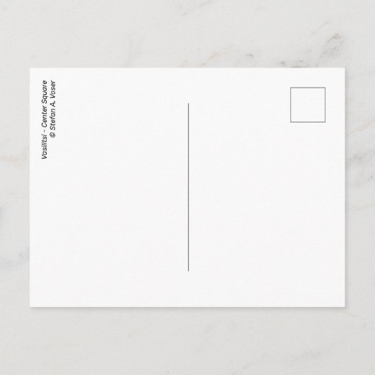 Vasilitsi - Center Square - Briefkaart (Achterkant)