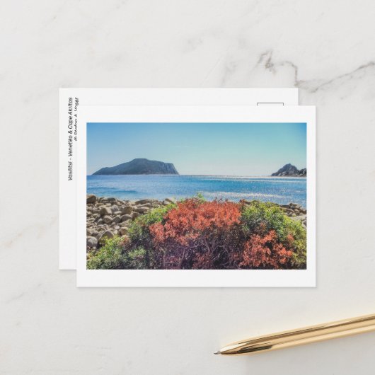 Vasilitsi - Venetiko en Cape Akritas - Briefkaart (Voorkant / Achterkant in situ)